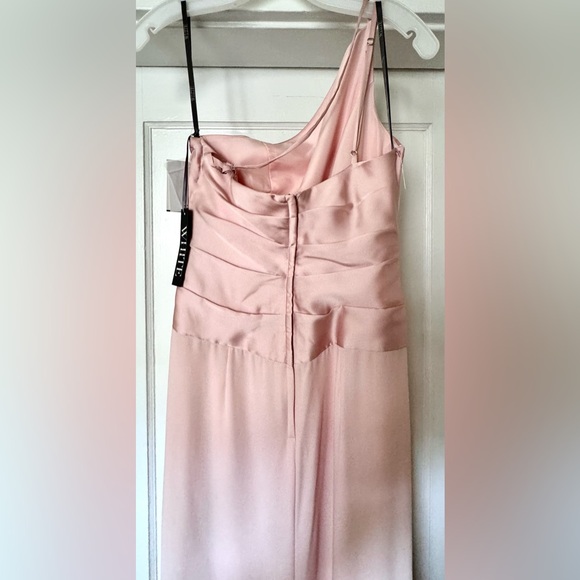 Vera Wang One Shoulder Dress NWT | Color: Blush | Size: 0 - Picture 3 of 7